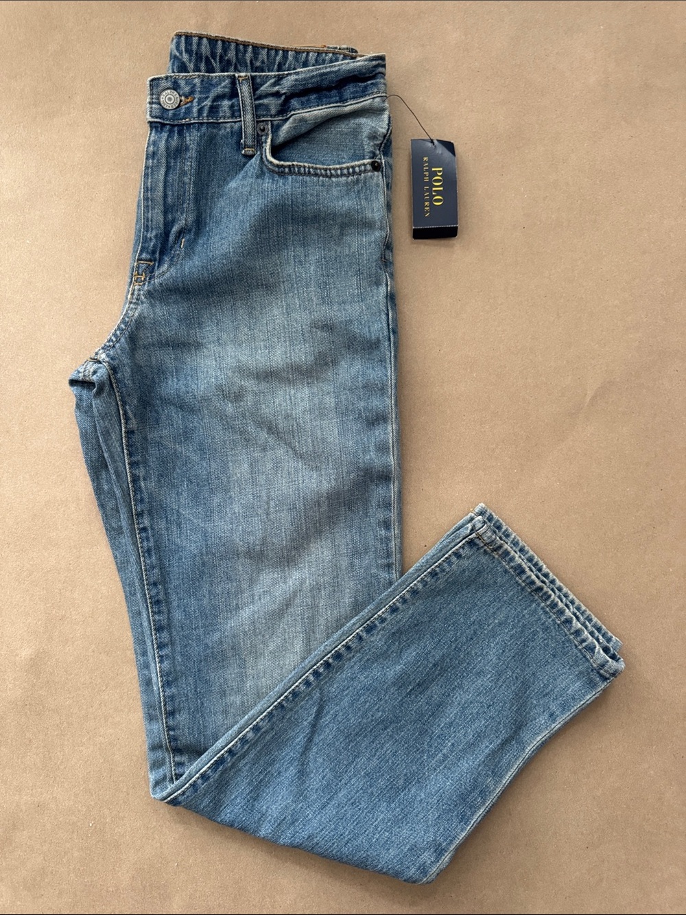 Polo by Ralph Lauren Boys Light Wash Straight Jeans